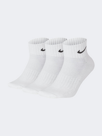 Nike Everyday Cushioning Ankle 3P Unisex Lifestyle Sock White/Black