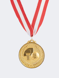 Aln Accessories 6.5Cm Fitness Medal Red/White