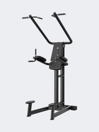 Fitness Factory Chin Dip Vertical Knee Tower Raise Body Building Bench Black/Brown