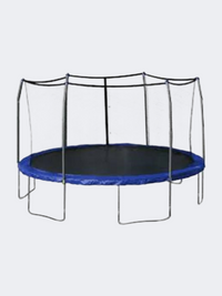 Fitness Factory 10 Ft With Safet Net Fitness Trampoline Grey/Blue/Black