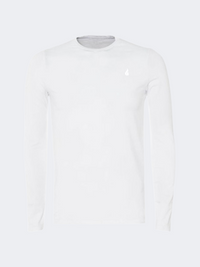 Oil And Gaz Classic Men Lifestyle R.Neck Long Sleeve White