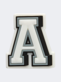 Crocs Letter A Unisex Lifestyle Pins White/Grey/Black