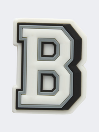 Crocs Letter B Unisex Lifestyle Pins White/Grey/Black