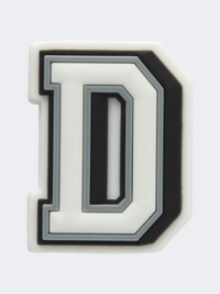 Crocs Letter D Unisex Lifestyle Pins White/Grey/Black