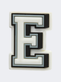 Crocs Letter E Unisex Lifestyle Pins White/Grey/Black