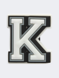 Crocs Letter K Unisex Lifestyle Pins White/Grey/Black