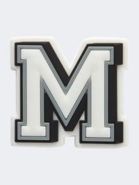 Crocs Letter M Unisex Lifestyle Pins White/Grey/Black