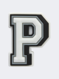 Crocs Letter P Unisex Lifestyle Pins White/Grey/Black