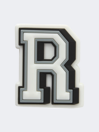 Crocs Letter R Unisex Lifestyle Pins White/Grey/Black