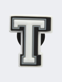 Crocs Letter T Unisex Lifestyle Pins White/Grey/Black