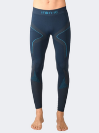 Iron Ic Long Warm Men Skiing Baselayer Blue