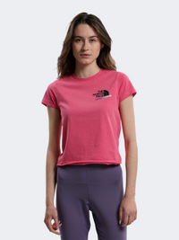 The North Face Es Graphic Fitted Women Lifestyle T-Shirt Cosmo Pink