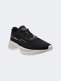 Erke Cushioning Men Running Shoes Black/Silver