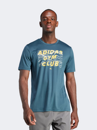 Adidas Hiit Graphic  Men Training T-Shirt Arctic Night/ Gold