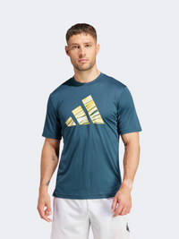Adidas Hiit Graphic Slogan Men Training T-Shirt Arctic Night