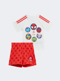 Adidas Spider Man Baby-Boys Sportswear Set White/Bright Red