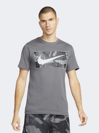 Nike Camo Men Training T-Shirt Iron Grey