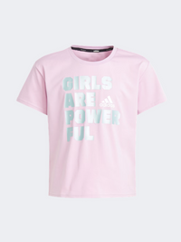 Adidas Igd Kids-Girls Sportswear T-Shirt Bliss Lilac/White