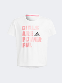 Adidas Igd Kids-Girls Sportswear T-Shirt White/Lucid Pink