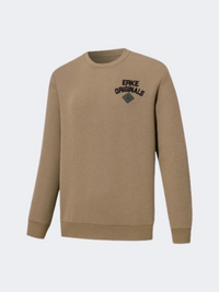 Erke Pullover Men Lifestyle Sweatshirt Light Brown