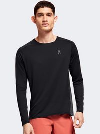 On Performance Men Running Long Sleeve Black/Eclipse