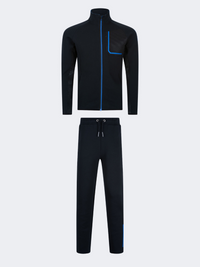 Oil And Gaz Elegant Men Lifestyle Suit Black/Blue