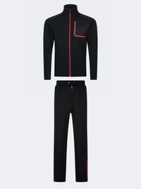 Oil And Gaz Elegant Men Lifestyle Suit Black/Red