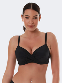 Blue Point Underwire Women Beach Bra Black