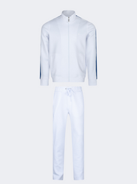 Oil And Gaz Classy Men Lifestyle Suit White/Navy