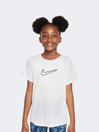 Nike Df One Std Girls Lifestyle T-Shirt White/Black