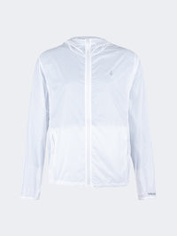 Oil And Gaz Comfortable Unisex Lifestyle Wind Breaker Jacket White