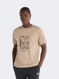 New Balance Essentials Graphic Men Lifestyle T-Shirt Driftwood