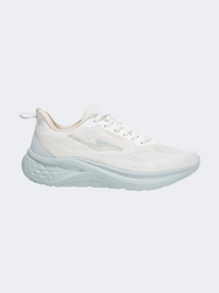 Erke Cushioning Women Running Shoes White/Grey/Green