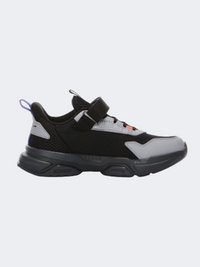 Erke Casual Gs-Boys Lifestyle Shoes Black/Silver