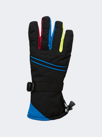 Oil And Gaz Insulated Kids-Boys Skiing Gloves Blue/Org/White