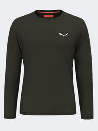 Salewa Pedroc Dry Men Hiking Long Sleeve Green Dark Olive