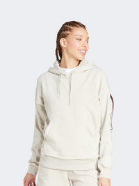 Adidas Essentials Small Logo Women Sportswear Hoody Wonder Alumina/White