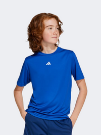 Adidas Train Essentials Kids-Boys Sportswear T-Shirt Royal Blue/White