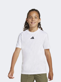 Adidas Essentials Kids Unisex Sportswear T-Shirt White/Black