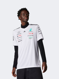 Adidas Mercedes Amg Petronas Formula One Team Driver Men Motor-Sport T-Shirt Black/White