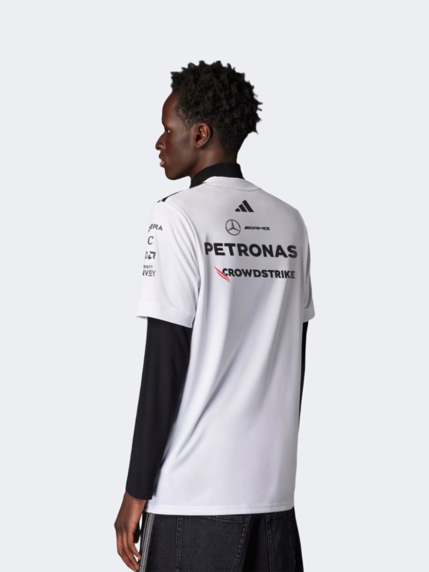 Adidas Mercedes Amg Petronas Formula One Team Driver Men Motor-Sport T-Shirt Black/White