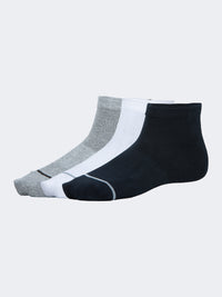 Oil And Gaz Soft 3 Pack Kids Lifestyle Socks Grey/White/Navy