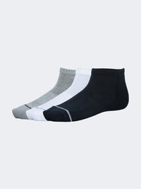 Oil And Gaz Soft 3 Pack Kids Lifestyle Socks Grey/White/Navy