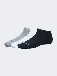 Oil And Gaz Soft 3 Pack Unisex Lifestyle Socks Grey/White/Navy