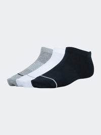 Oil And Gaz Soft 3 Pack Unisex Lifestyle Socks Grey/White/Navy