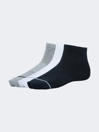Oil And Gaz Soft 3 Pack Unisex Lifestyle Socks Grey/White/Navy