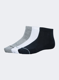 Oil And Gaz Soft 3 Pack Unisex Lifestyle Socks Grey/White/Navy