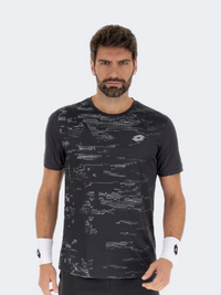 Lotto Superrapida Men Padel T-Shirt Black/Silver