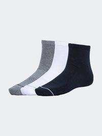 Oil And Gaz Soft 3 Pack Kids Lifestyle Socks Grey/White/Navy