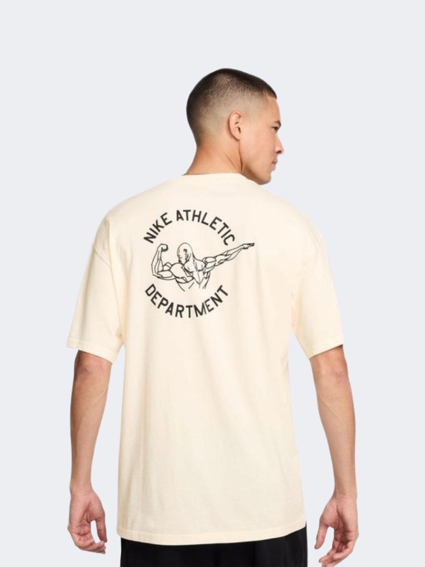 Nike Max90 Fitness Men Training T-Shirt Pale Ivory